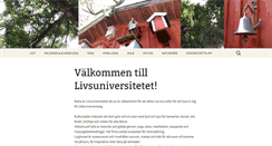 Desktop Screenshot of livsuniversitetet.se