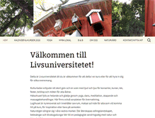 Tablet Screenshot of livsuniversitetet.se
